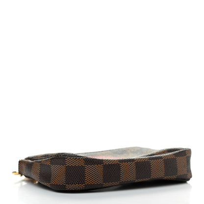 Louis Vuitton Damier Ebene Complice Trunks and Bags Mini Pochette Accessories Red 4 of 7