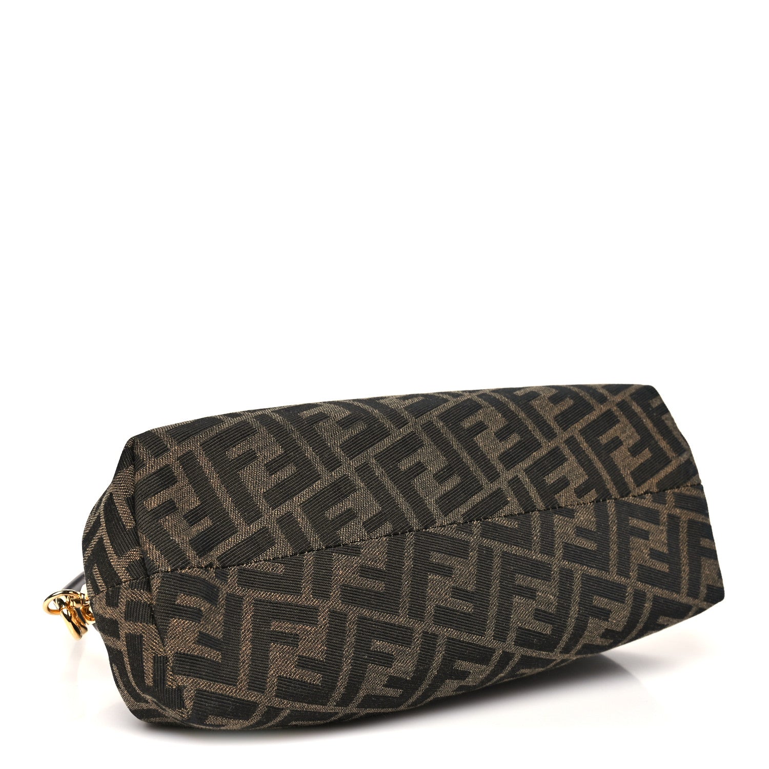 FENDIバッグ Fendi Shiny Nappa Fabric Jacquard FF 1974 Midi Fendi Tobacco Moro