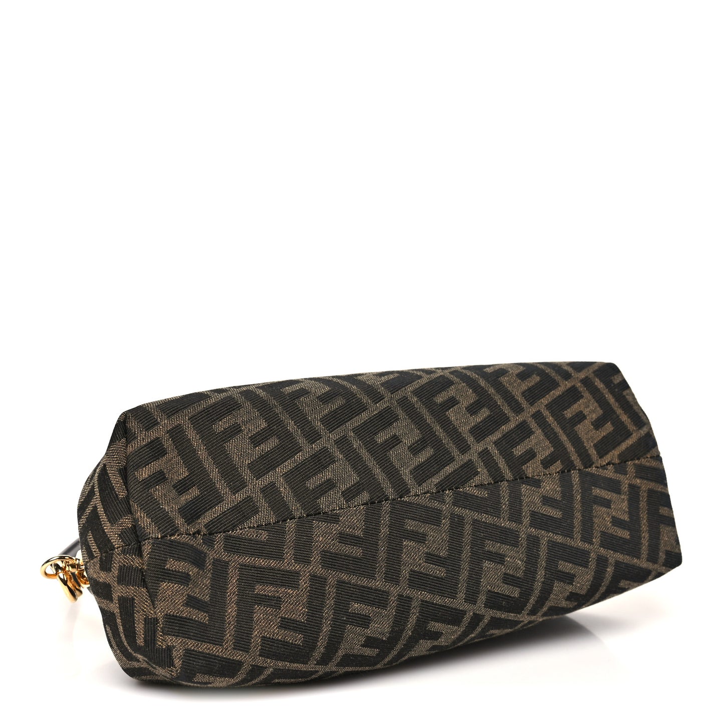 Shiny Nappa Fabric Jacquard FF 1974 Midi Fendi Tobacco Moro Ebano