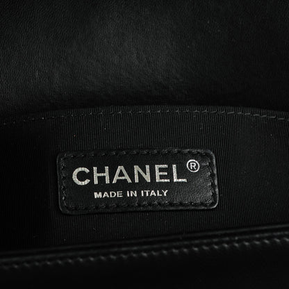 Chanel Lambskin Quilted Medium Boy Flap Black 7 of 8