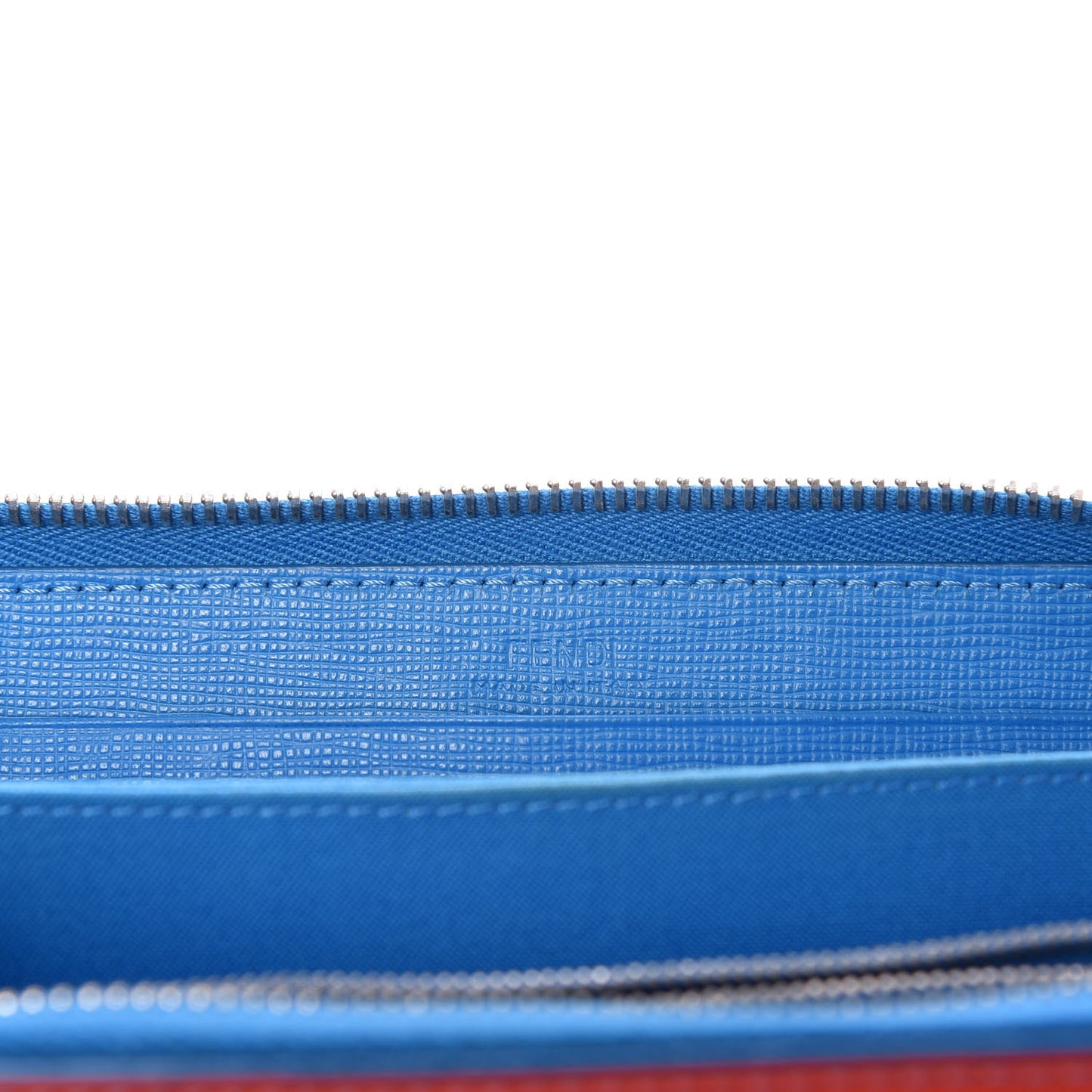 Vitello Elite Crystal Eye Monster Zip Around Wallet Royal Blue Papavero Multicolor