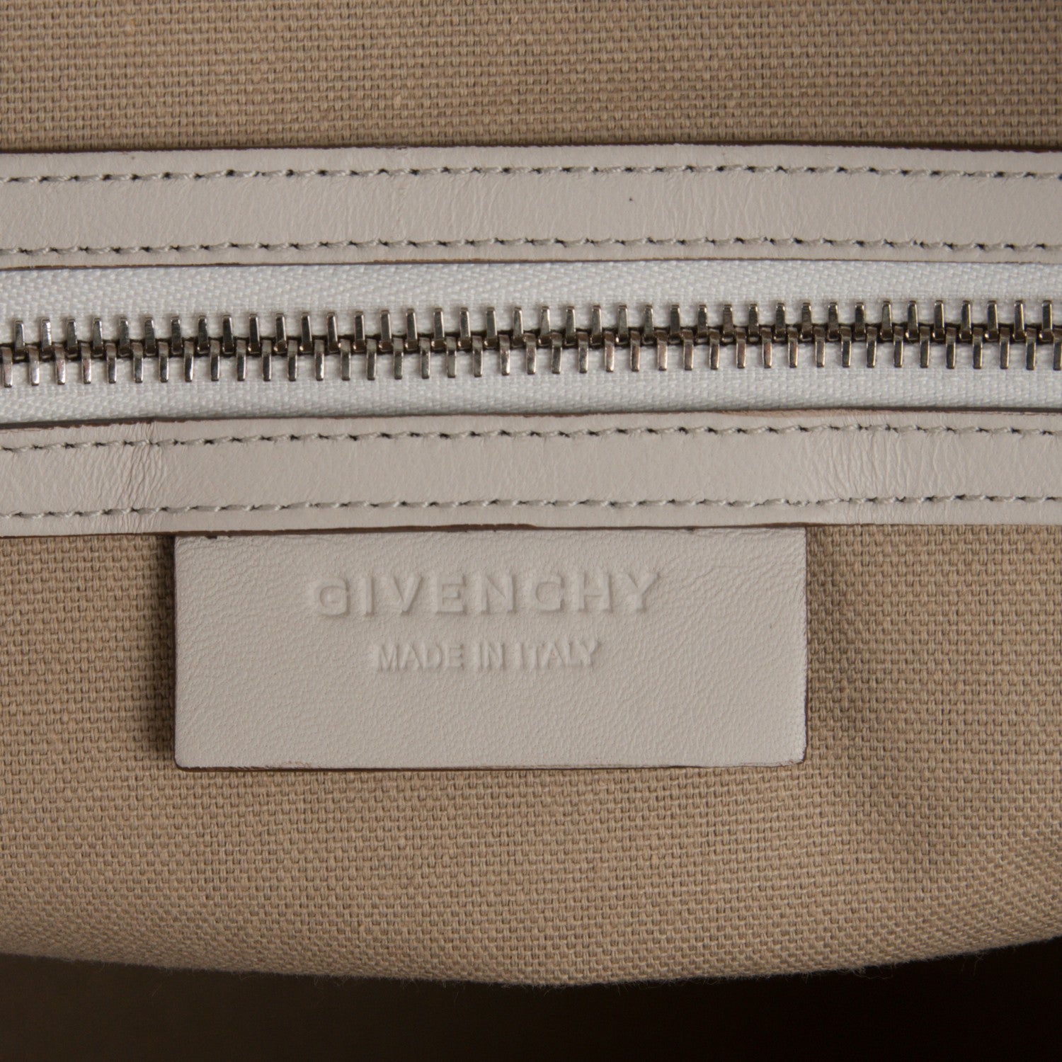 Givenchy Calfskin Crocodile Embossed Medium Nightingale Off White 7 of 8