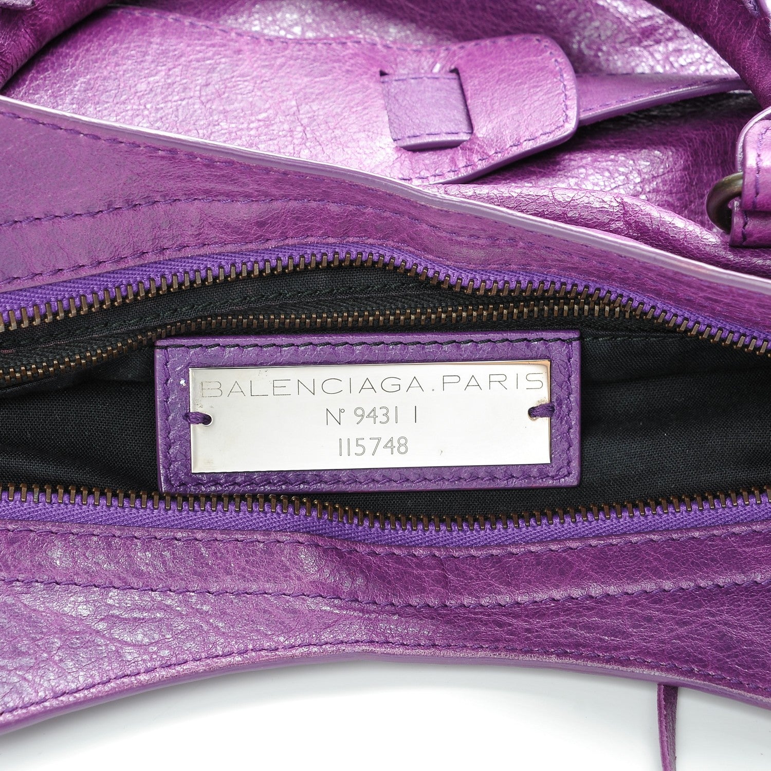 Balenciaga Agneau Classic Hardware City Ultraviolet 6 of 7