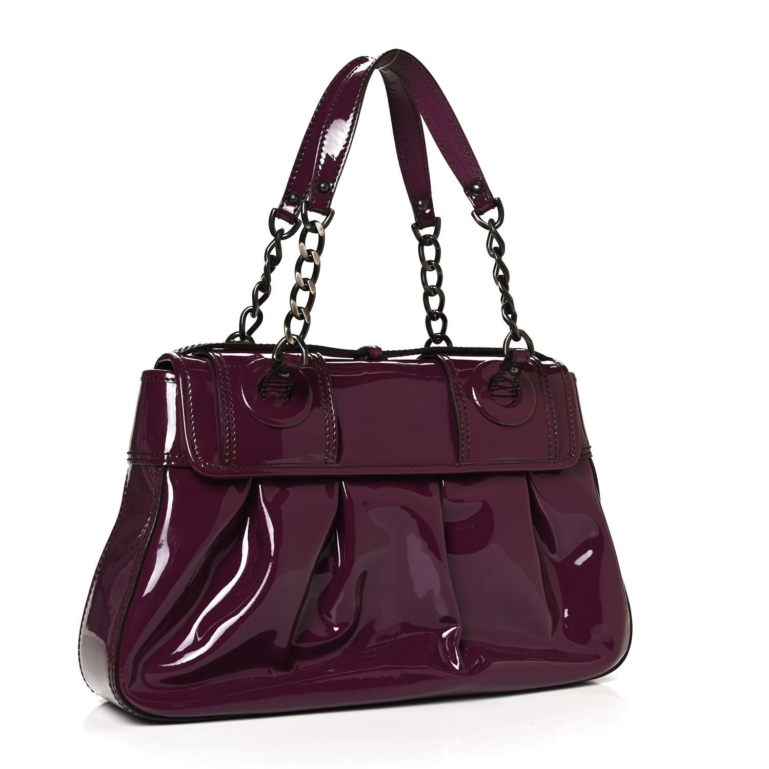 Fendi Patent B Bag Purple 2 of 11