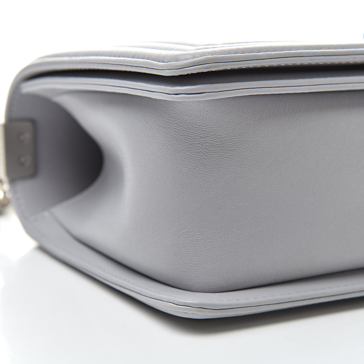 Chanel Lambskin Quilted Medium Boy Flap Grey 9 of 10