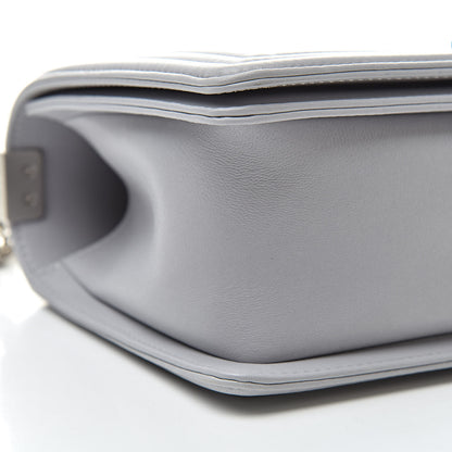 Chanel Lambskin Quilted Medium Boy Flap Grey 9 of 10