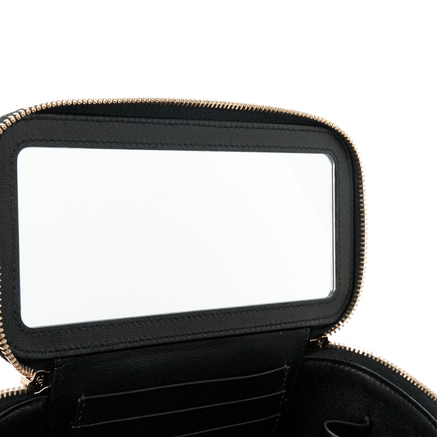 Chanel Lambskin Quilted Sweetheart Vanity Case Black 8 of 12