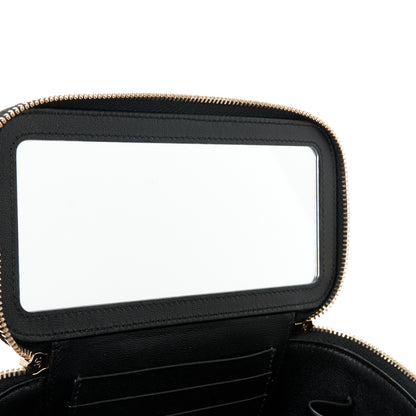 Chanel Lambskin Quilted Sweetheart Vanity Case Black 8 of 12