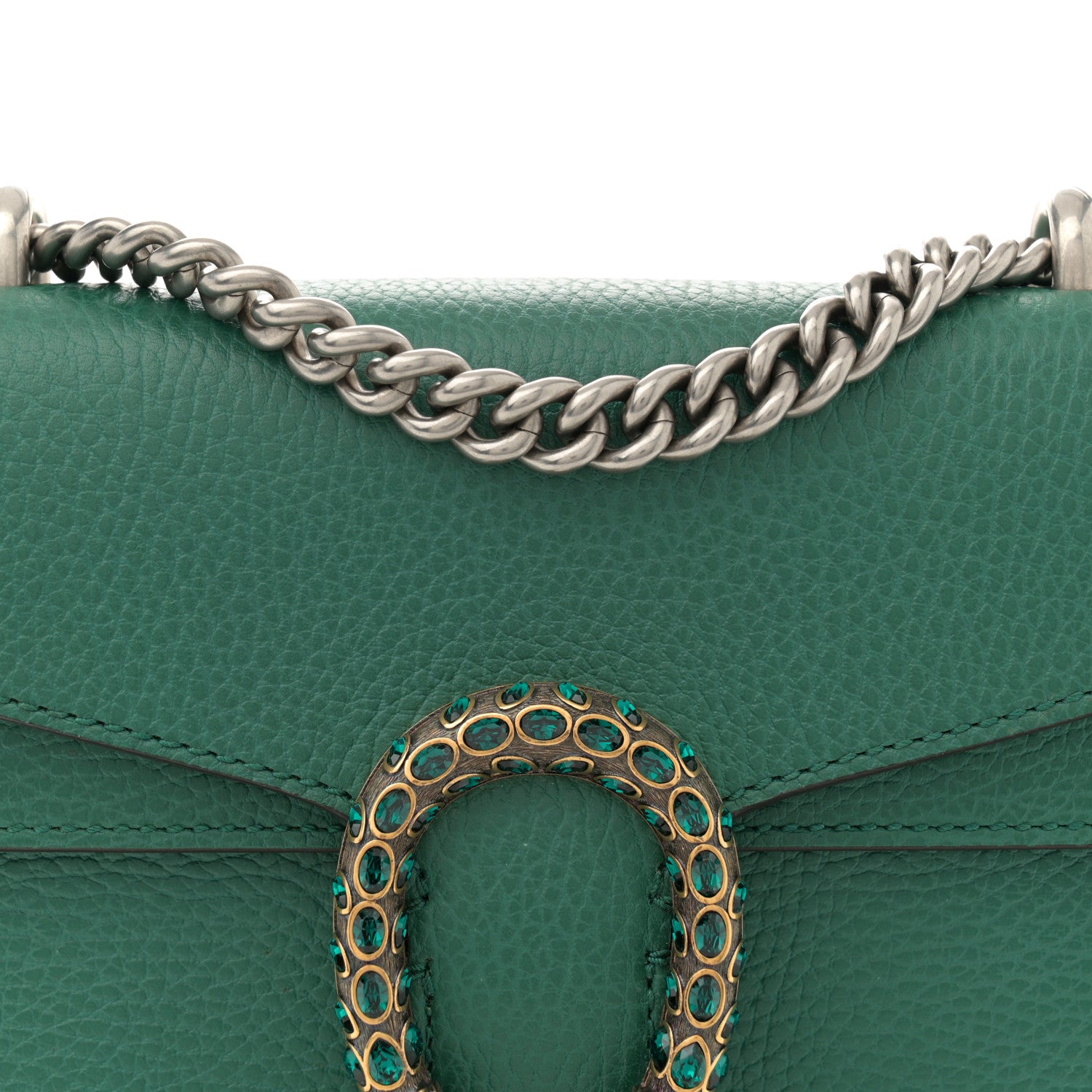 Gucci Calfskin Mini Dionysus Shoulder Bag Emerald 8 of 10