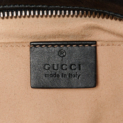 Gucci Calfskin Matelasse Small GG Marmont Chain Shoulder Bag Black 6 of 11