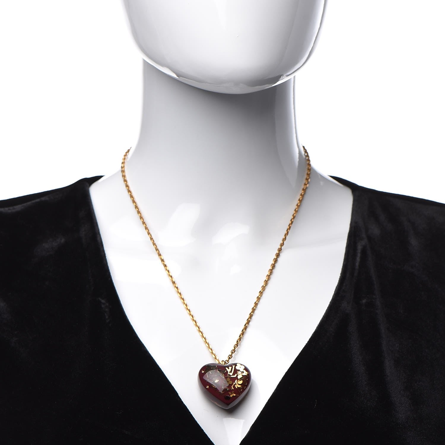 Louis Vuitton Inclusion Heart Necklace Violine 2 of 5