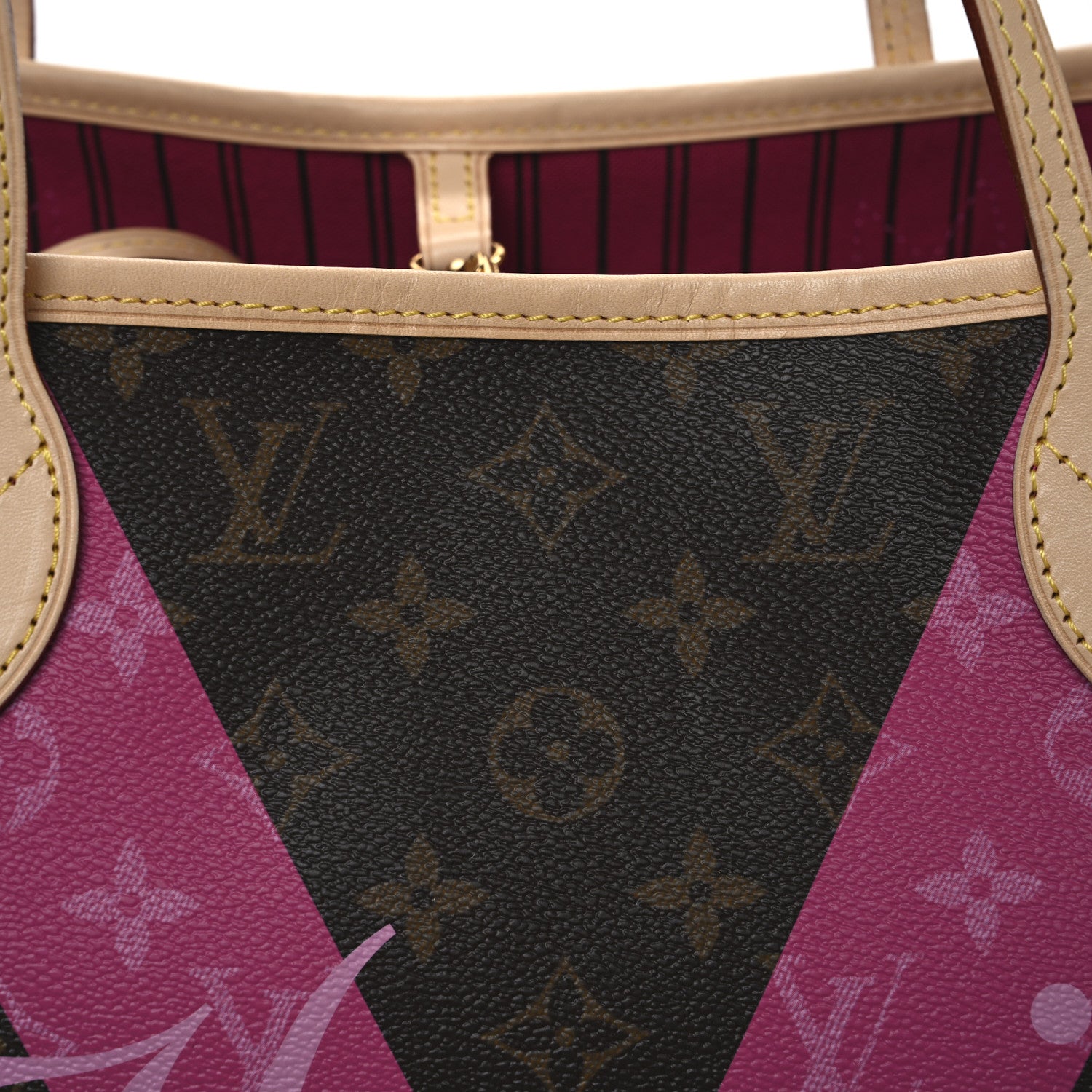 Louis Vuitton Monogram Hawaii V Neverfull MM Hot Pink 17 of 21