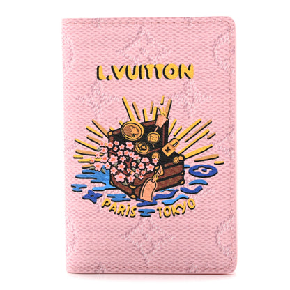 Louis Vuitton Monogram Paris Tokyo Pocket Organizer NM Pink 1 of 6