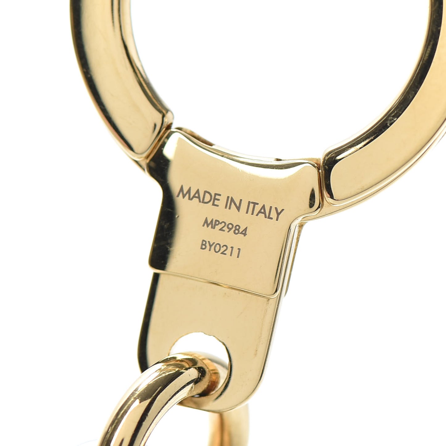 Metal LV Edge Chain Bag Charm Silver Gold