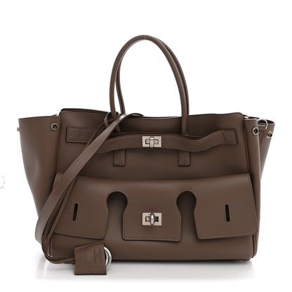 Balenciaga Smooth Calfskin Small Bel Air Carry All Bag Taupe 1 of 8