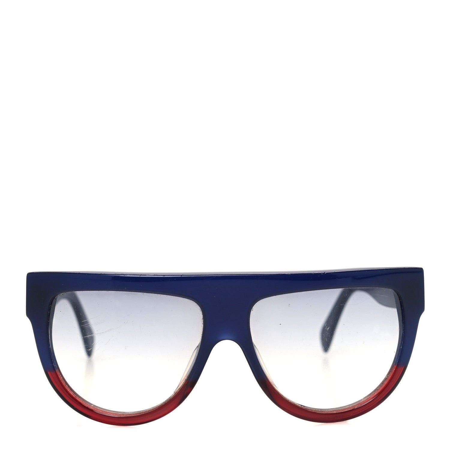 Celine Acetate Shadow Sunglasses CL 41026/S Blue Red 2 of 7