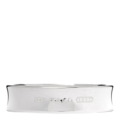 Tiffany Sterling Silver 1837 Cushion Bangle Bracelet 1 of 5