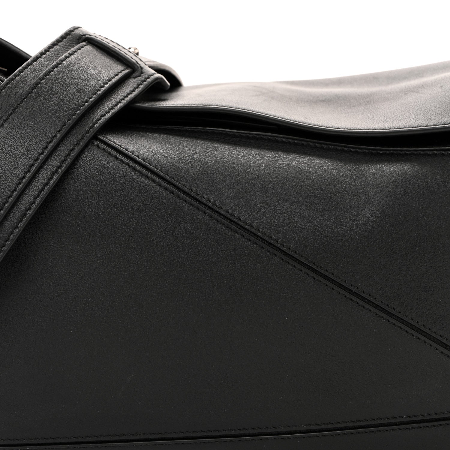 Loewe Calfskin Medium Puzzle Bag Black 8 of 13