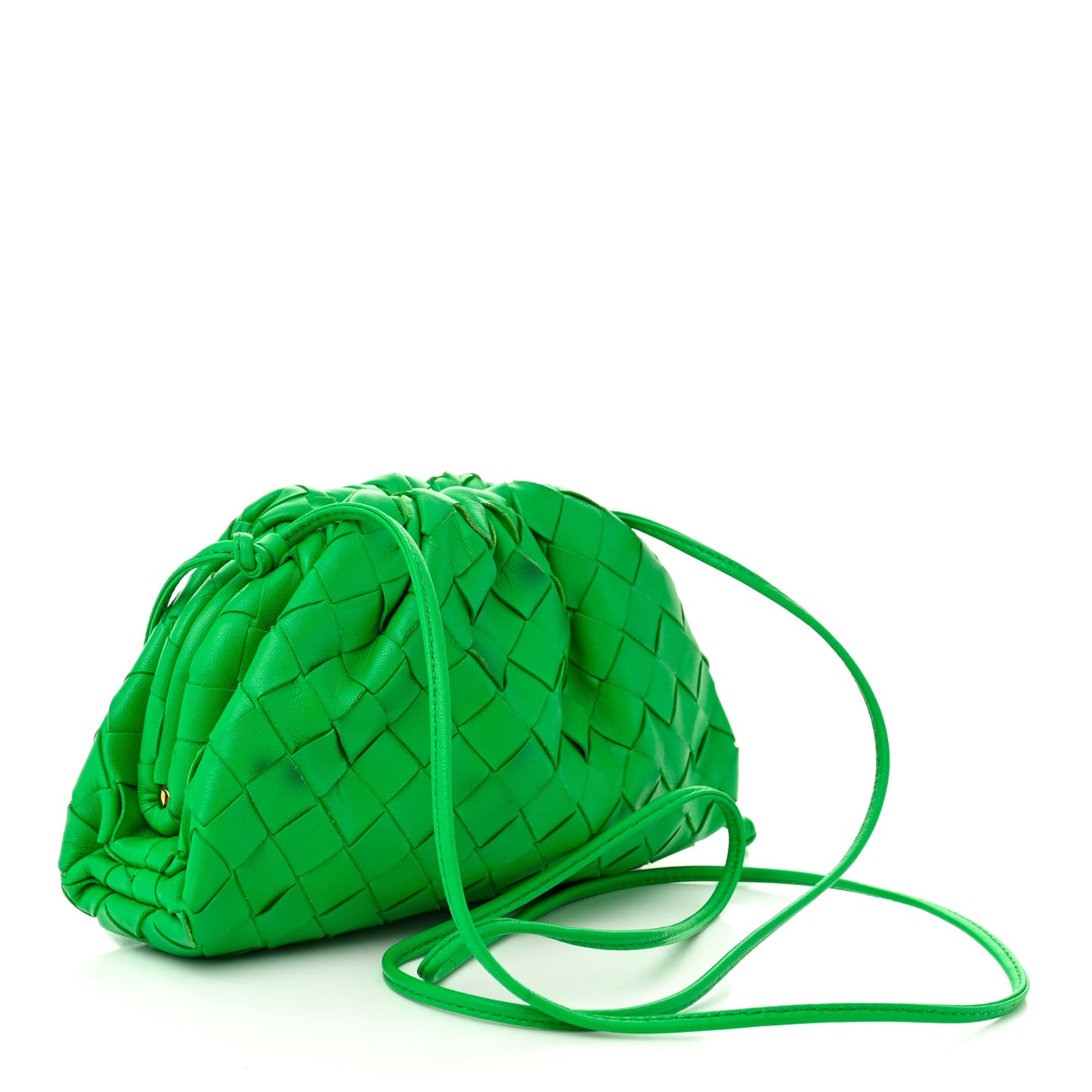 Nappa Intrecciato The Mini Pouch Clutch Parakeet