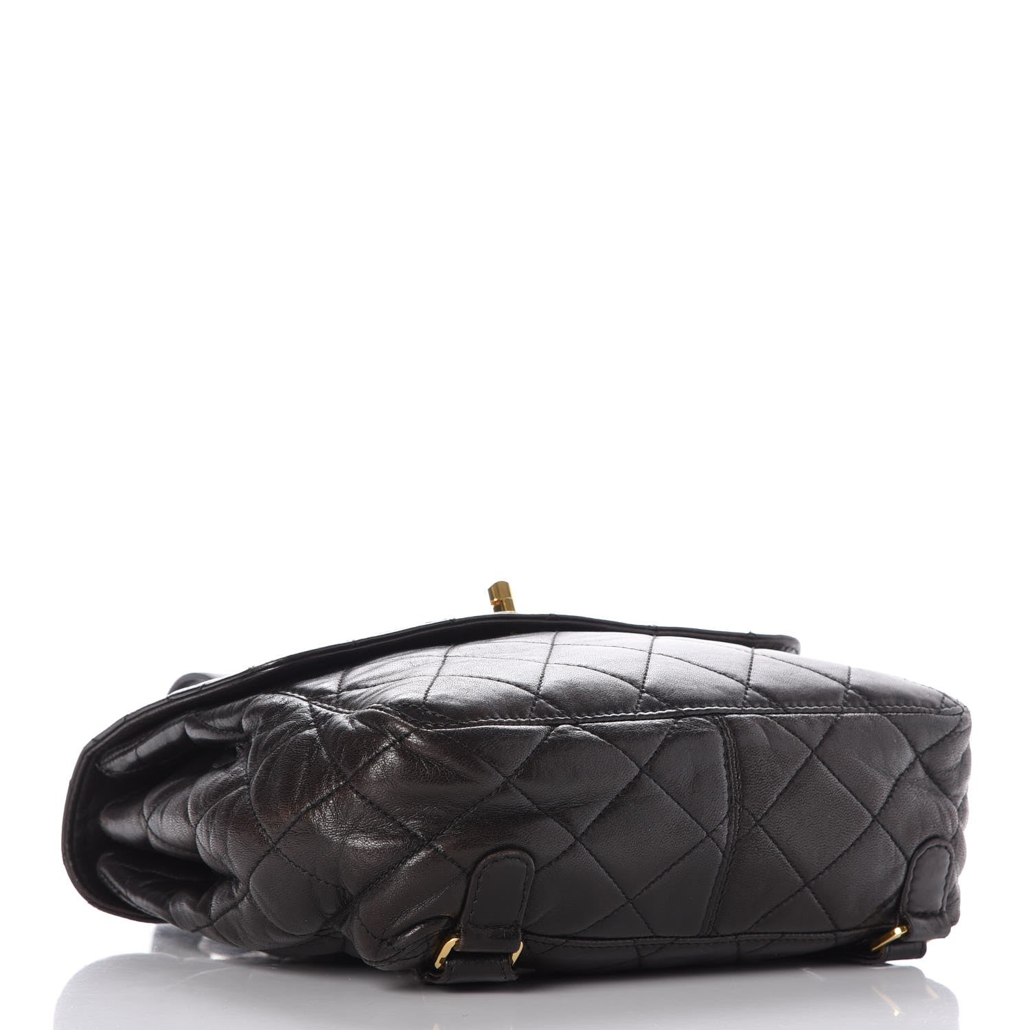 Chanel Lambskin Quilted Backpack Black 4 of 10