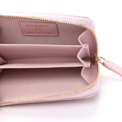 Chanel Caviar Quilted Zip Coin Purse Light Pink 5 of 7