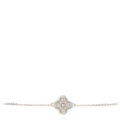 Van Cleef & Arpels 18K White Gold Diamond Sweet Alhambra Bracelet 1 of 7