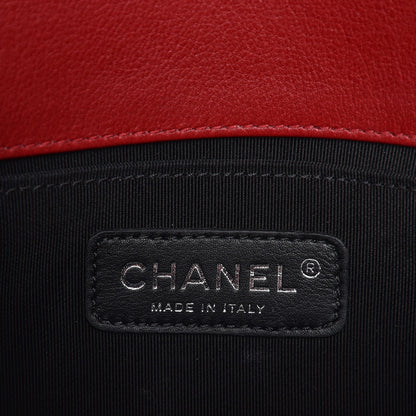 Chanel Patent Calfskin Quilted Medium Plexiglass Boy Flap Red 6 of 9