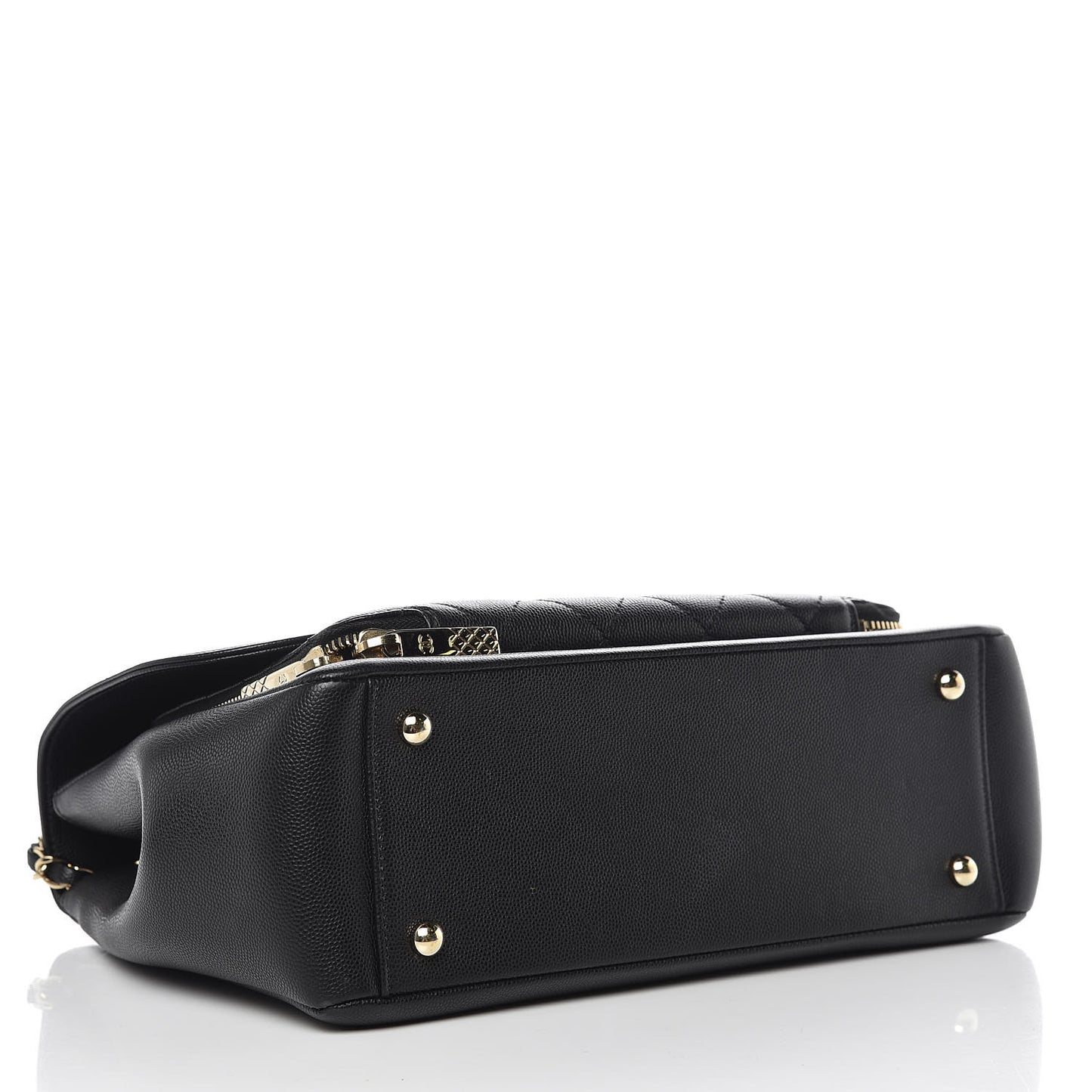 Caviar Quilted Large Business Affinity Flap Black