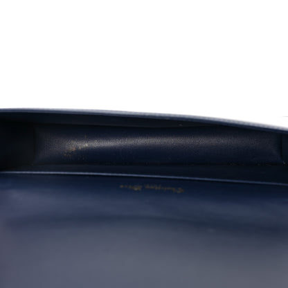 Christian Dior Patent Cannage Lady Dior Convertible Clutch Navy 5 of 10