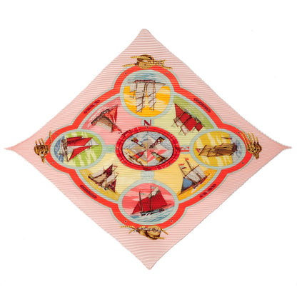 Hermes Silk Plisse Belles Amures Scarf 90 1 of 7
