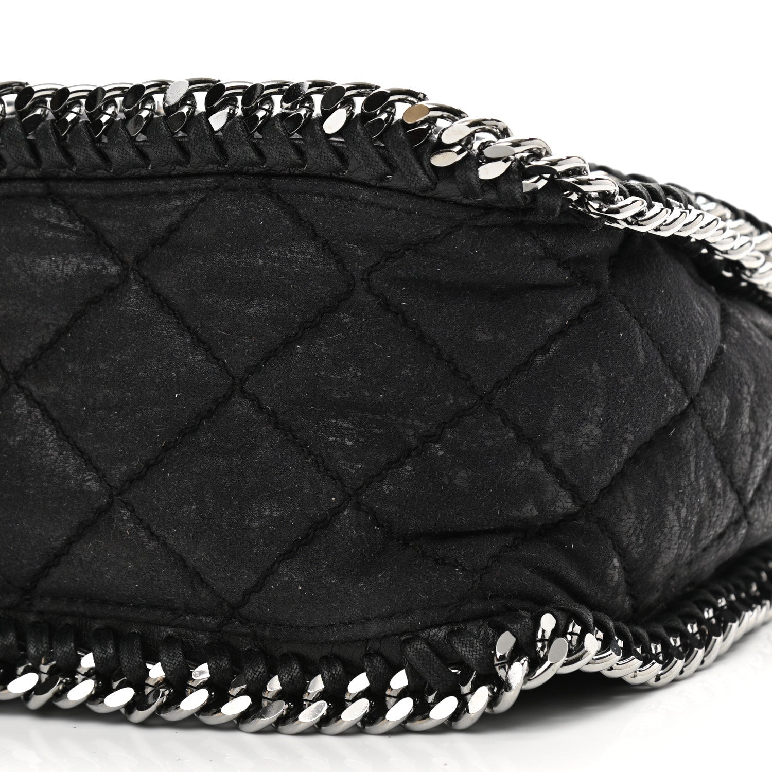 Stella McCartney Shaggy Deer Quilted Falabella Shoulder Bag Black 9 of 11
