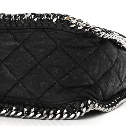 Stella McCartney Shaggy Deer Quilted Falabella Shoulder Bag Black 9 of 11