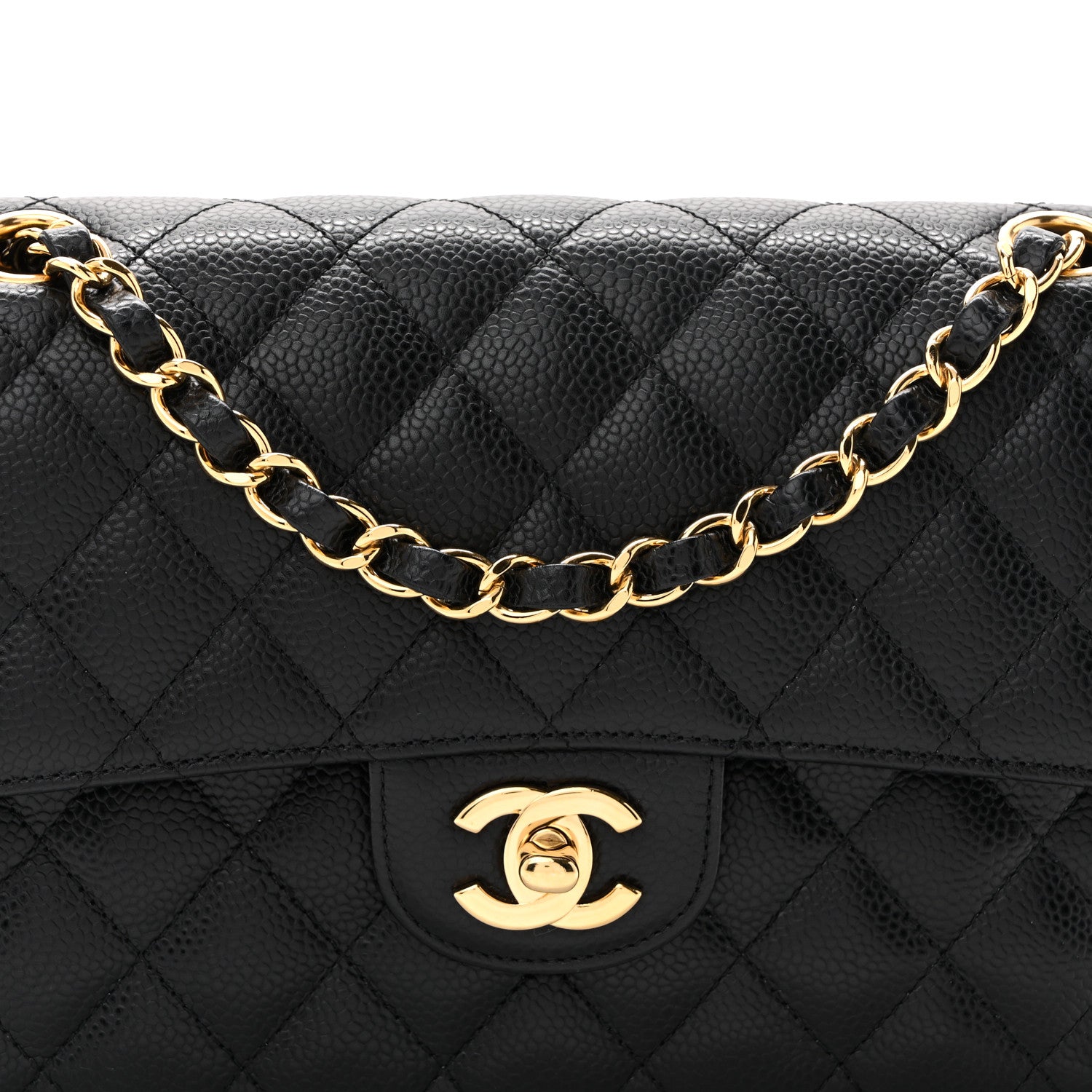 Chanel Caviar Quilted Small Double Flap Black 8 of 10
