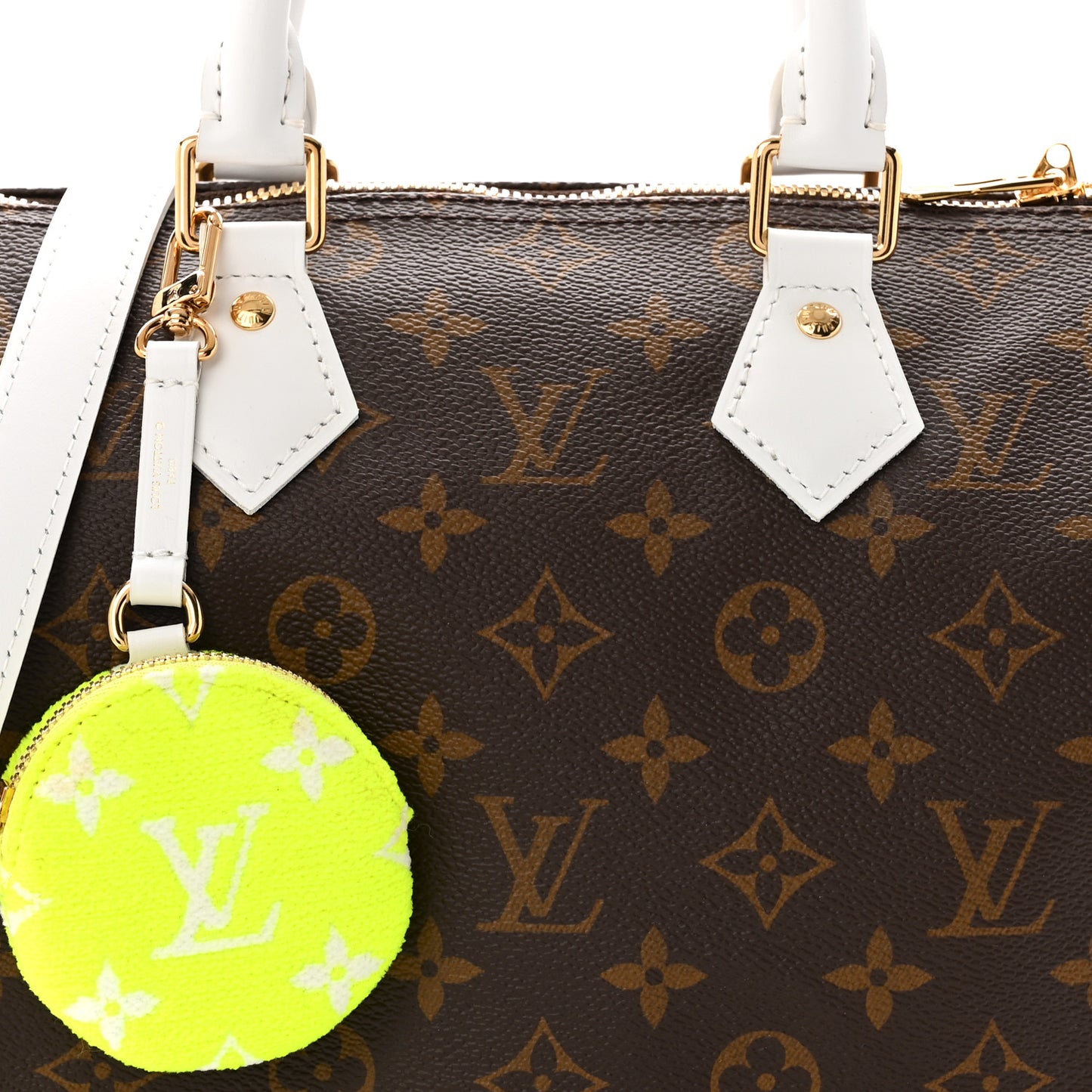 Monogram LV Match Speedy Bandouliere 25 White