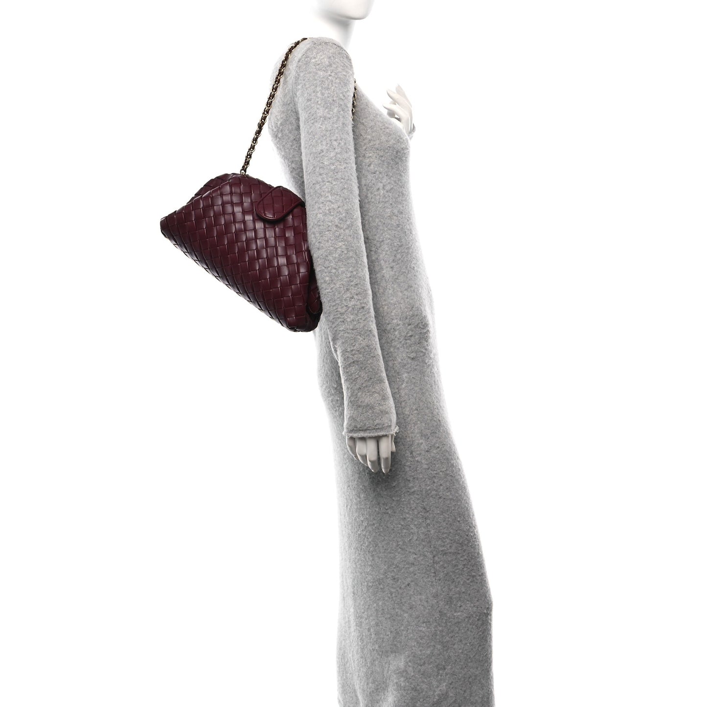 Nappa Intrecciato Teen The Lauren 1980 Clutch With Chain Barolo