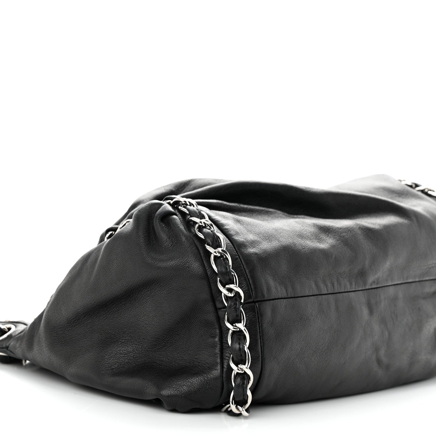 Chanel Lambskin Large Sharpei Shoulder Bag Black 9 of 11