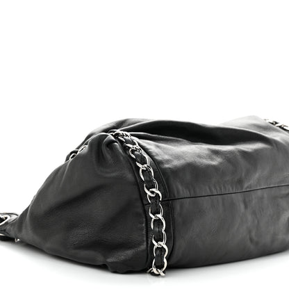 Chanel Lambskin Large Sharpei Shoulder Bag Black 9 of 11