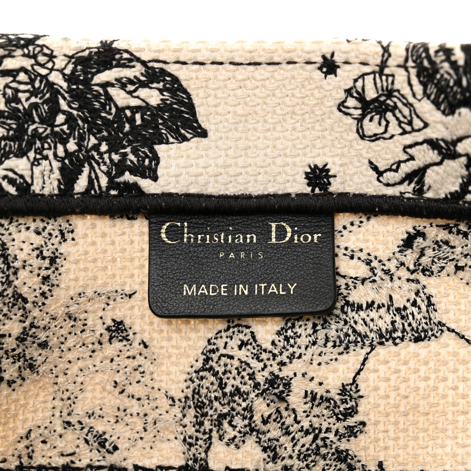 Christian Dior Canvas Zodiac Toile De Jouy Embroidered Medium Book Tote Latte 6 of 22