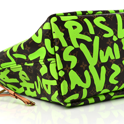 Louis Vuitton Monogram Graffiti Neverfull GM Green 8 of 14