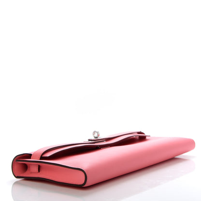 Hermes Swift Kelly Cut Clutch Pochette Rose D'Ete 4 of 7