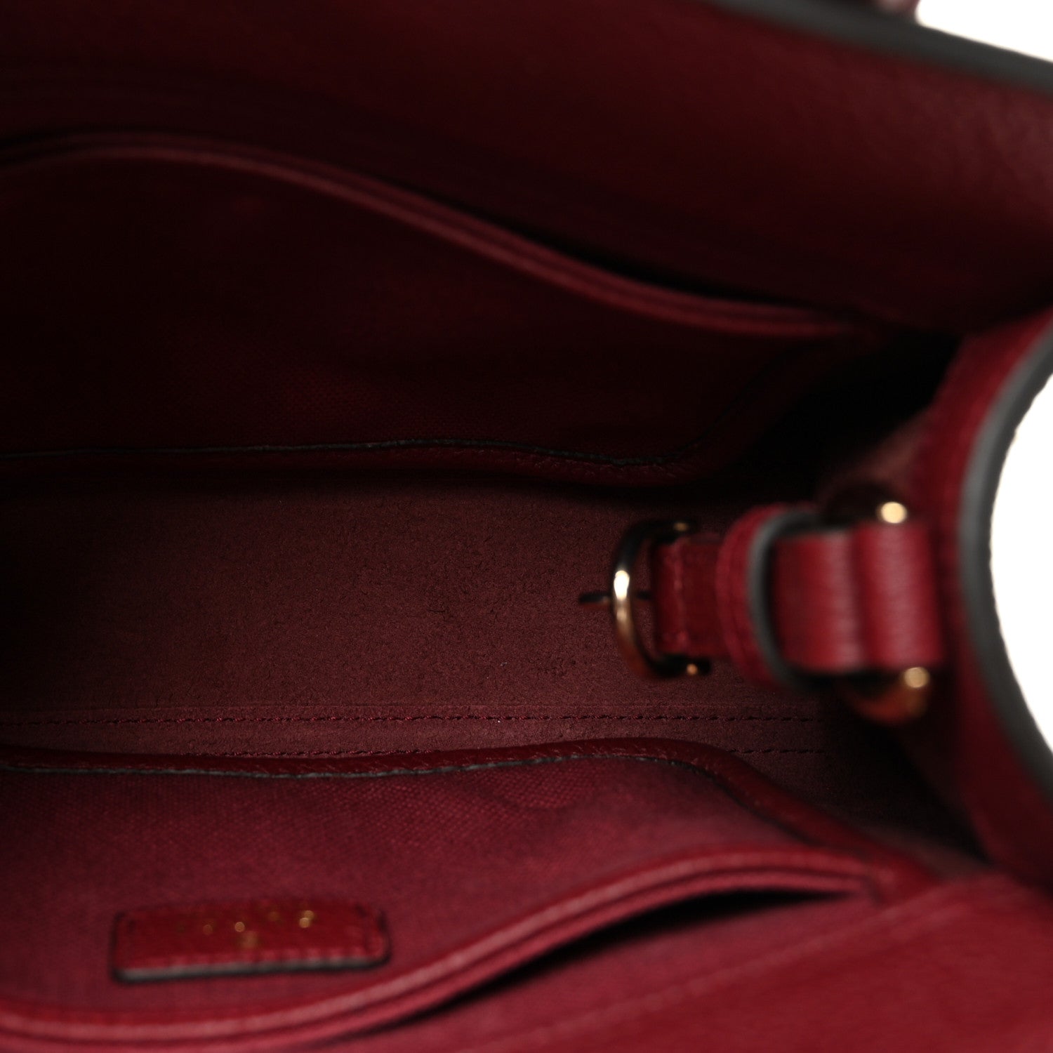 Gucci Pebbled Calfskin Small Jackie Tote Ancora Red 5 of 9