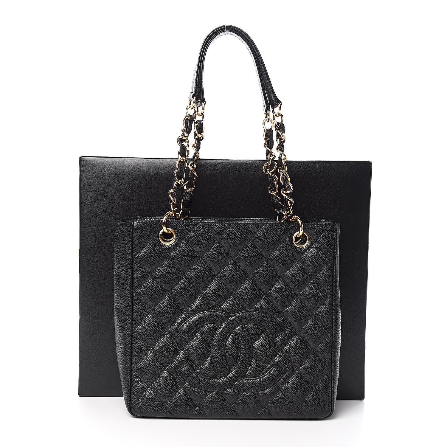 Chanel Caviar Quilted Petit Shopping Tote PST Black 11 of 11