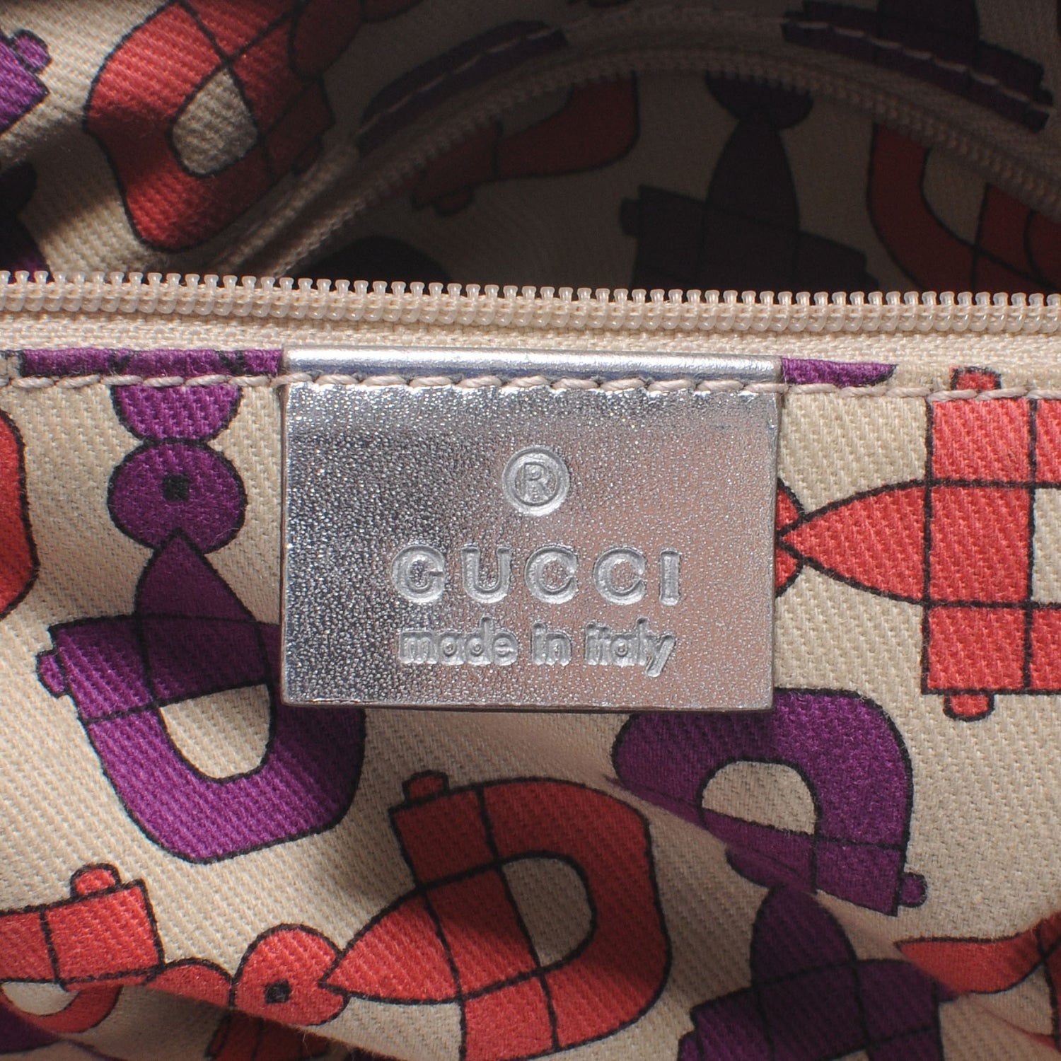 Gucci Guccissima Medium Abbey Shoulder Bag Silver 6 of 7