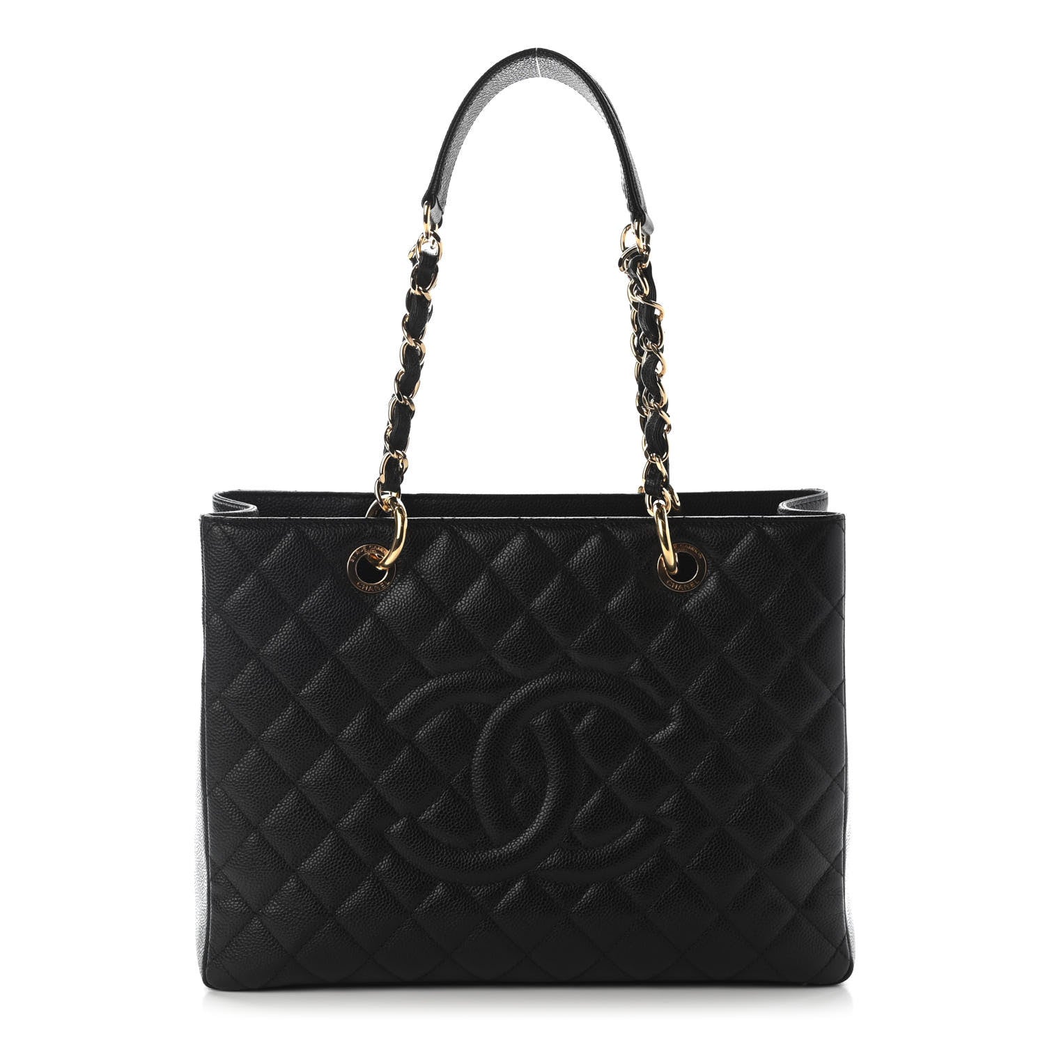 Chanel Caviar Quilted Grand Shopping Tote GST Black 1 of 9