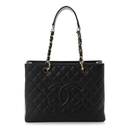 Chanel Caviar Quilted Grand Shopping Tote GST Black 1 of 9
