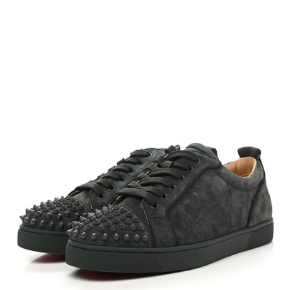 Christian Louboutin Suede Calfskin Mens Louis Junior Spikes Orlato Flat Sneakers 42 Tsar 3 of 10