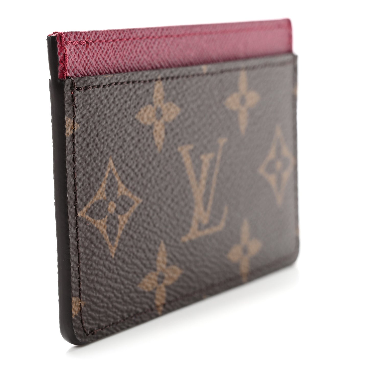 Monogram Card Holder Fuchsia