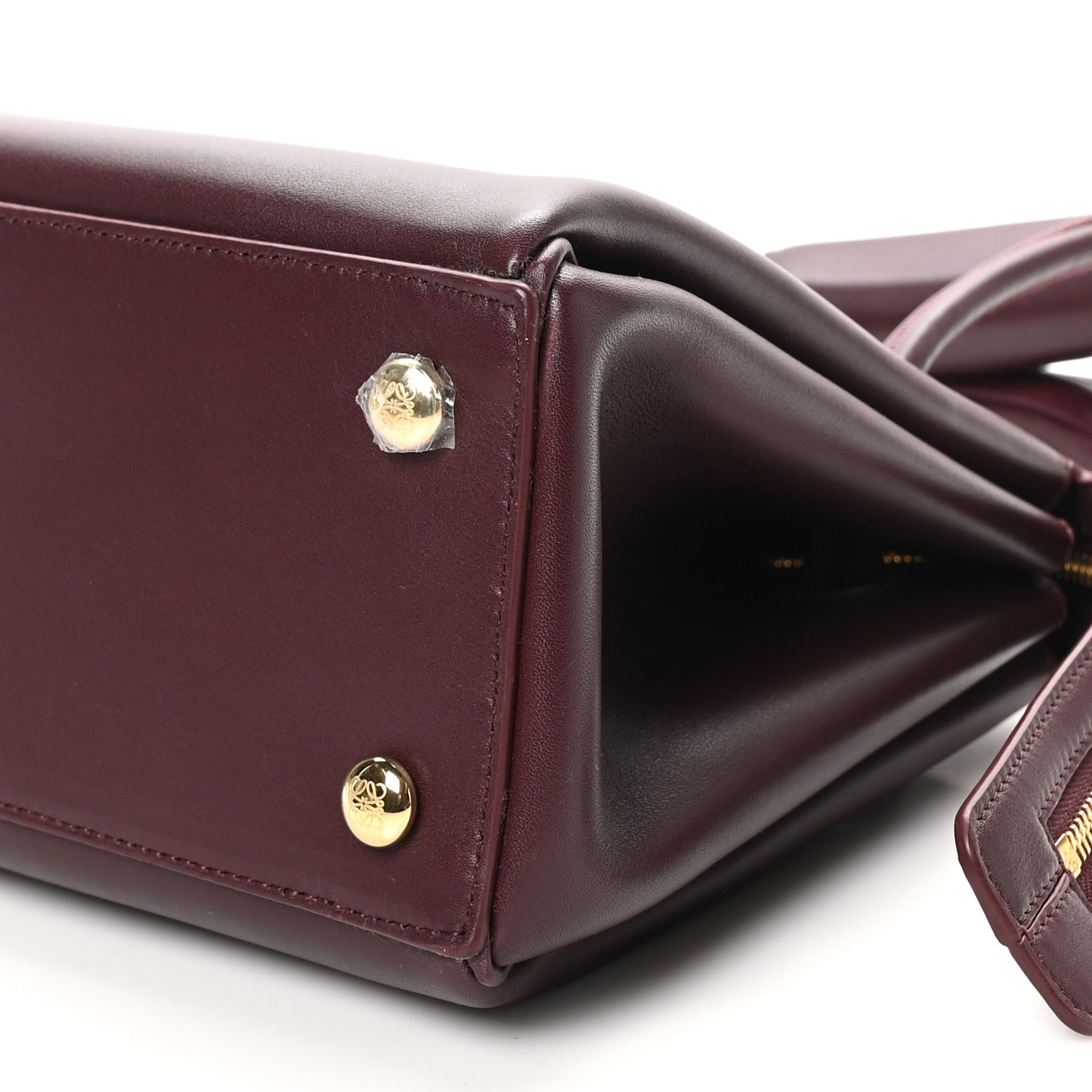 Supple Calfskin Small Madrid Bag Dark Burgundy