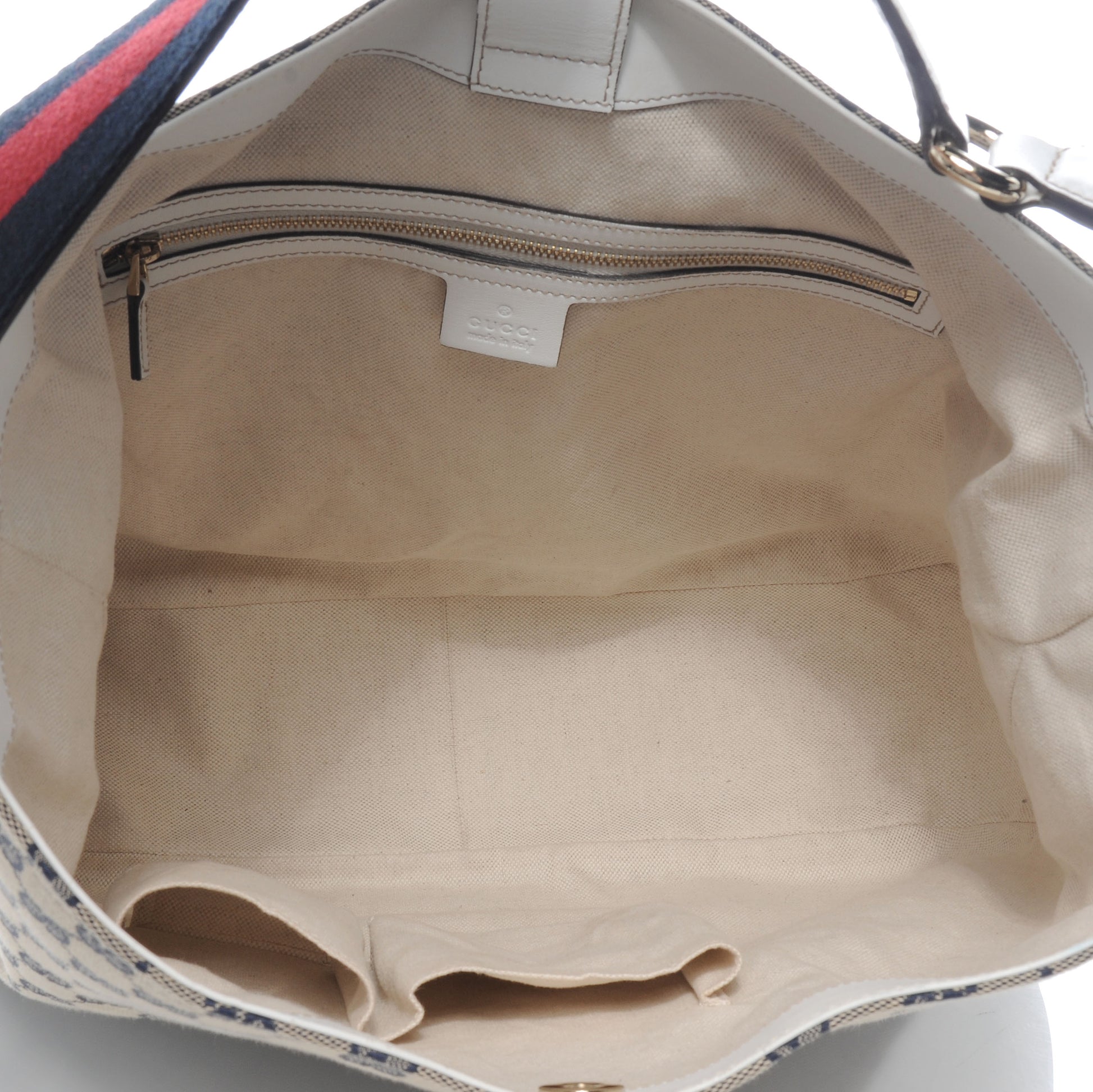 Gucci Monogram Medium Heritage Shoulder Bag Navy 5 of 7