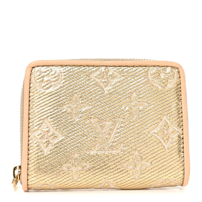 Louis Vuitton Hollographic Monoglam Zippy Coin Purse Wallet Beige 1 of 6
